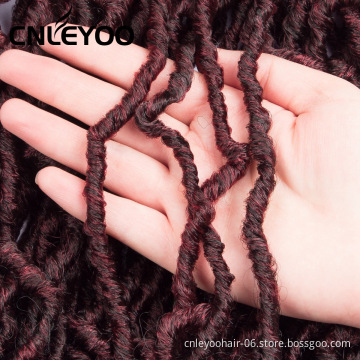 Wholesale cheap 14 Inch 21 Roots Nu Lock Pre-Looped New Faux Loc Crochet Braids For Women